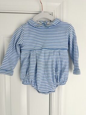 The Beaufort Bonnet Company striped bubble 6-12m